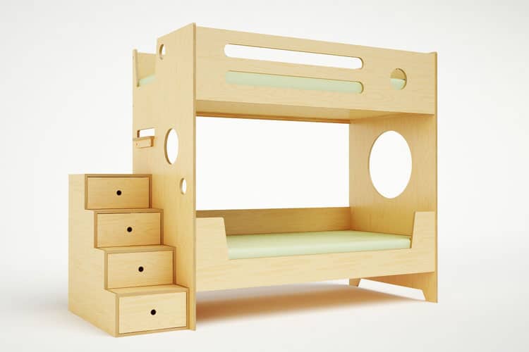 Modern Bunk Bed With Stairs