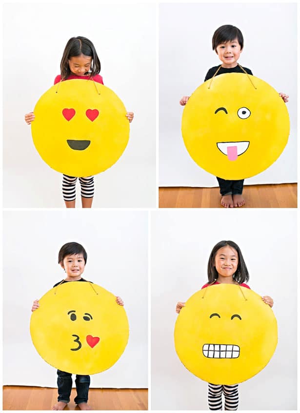 EASY DIY CARDBOARD EMOJI COSTUME