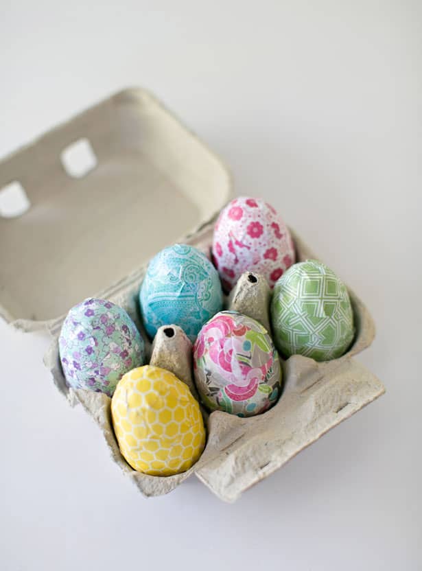 DIY PAPER WOODEN EASTER EGGS