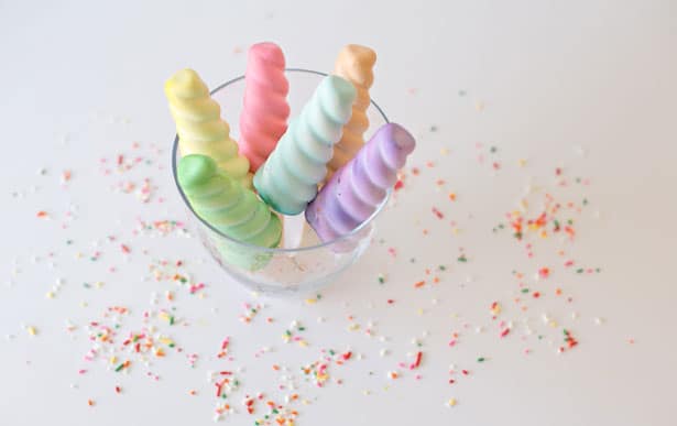 DIY Sidewalk Chalk Popsicles in a bowl