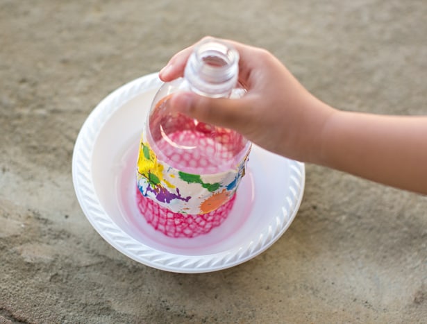 DIY recycled bottle bubble blower 