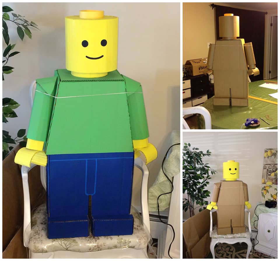 Cardboard lego online