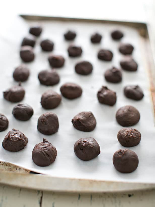 FESTIVE DARK CHOCOLATE TRUFFLES