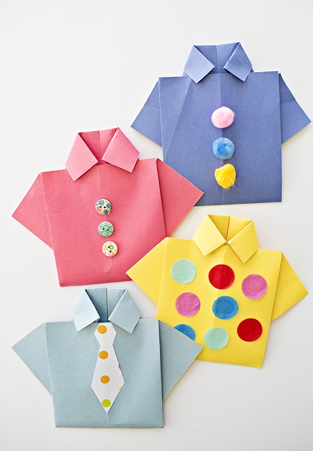 Origami Shirt Father's Day Card