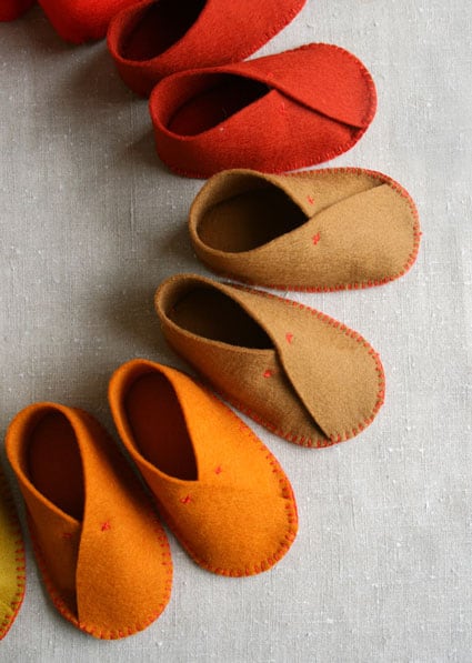 felt booties for babies