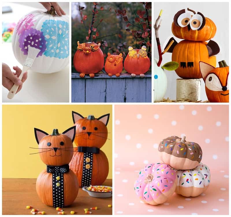 25 UTTERLY ADORABLE NO CARVE PUMPKIN DECORATING IDEAS FOR KIDS