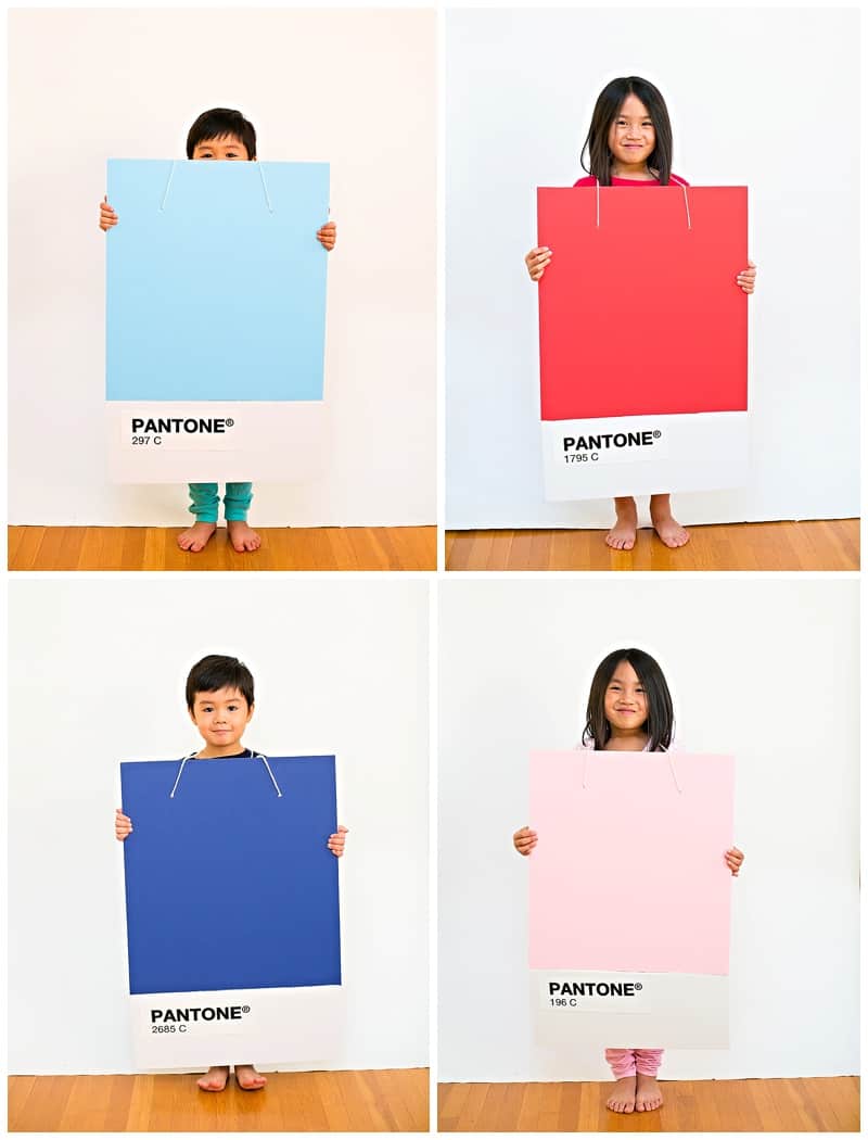 PANTONE COLOR CHIPS: EASY DIY HALLOWEEEN COSTUME