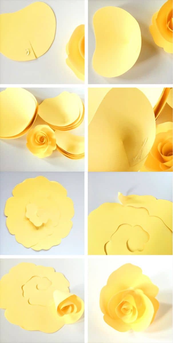 Paper Flower Template Kit Flower Crafting Decorations for Wedding