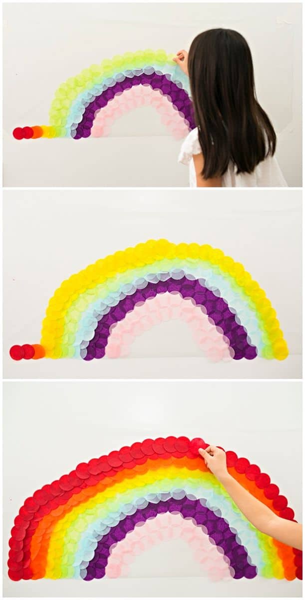 Tissue Paper Rainbow - Kids Craft < Craftidly