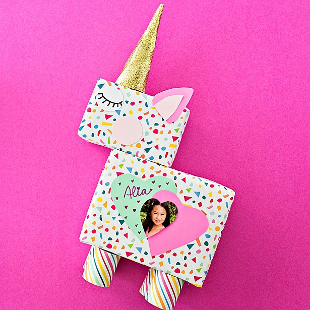 easy Unicorn Valentine Card Box