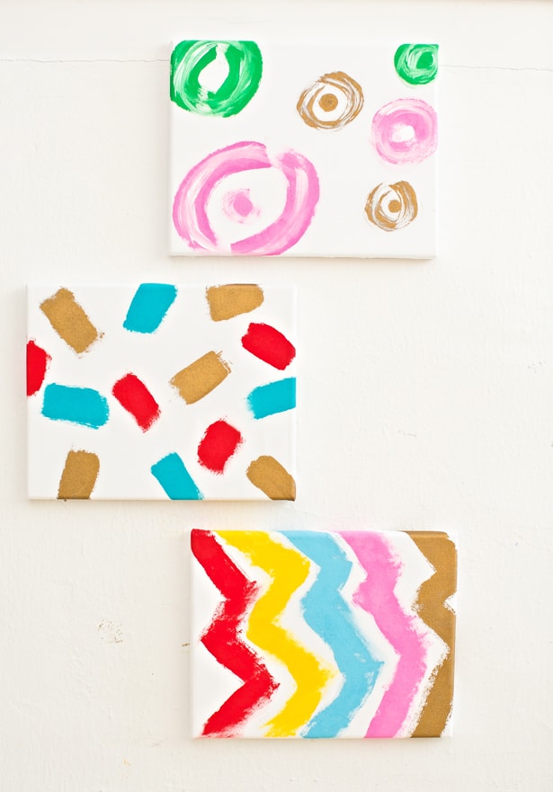 DIY KID-MADE FABRIC CANVAS PAINTING