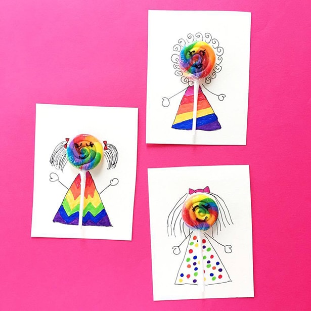 Memory enveloppe – Kraft – Rainbows and lollipops