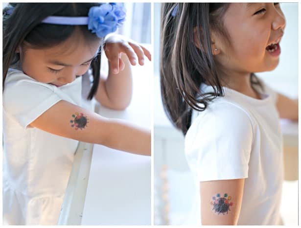 Make Temporary Tattoos Out Of Kids Art