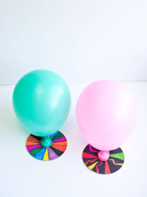 MAKE A CD BALLOON HOVERCRAFT DESIGNED WITH KIDS' ART