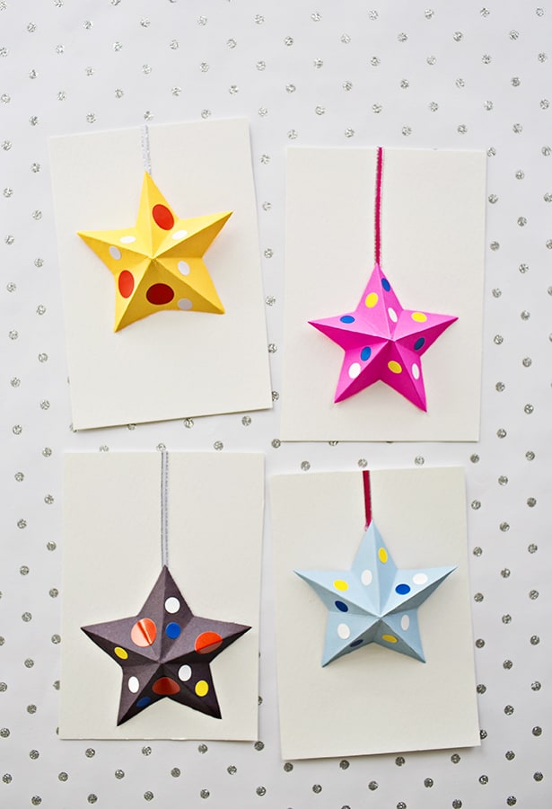 how to make 3d paper origami stars  paper stars / art and craft / easy  craft ideas / 3d paper stars 