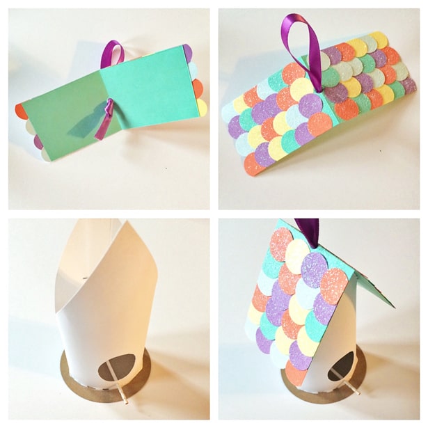 CUTE BIRDHOUSE PAPER TUBE CRAFT