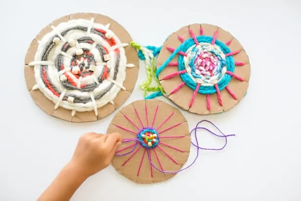 Wool Crafts with Kids: Weaving