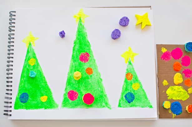 NICEXMAS Artist Sponge Watercolor Sponge Children Art Painting