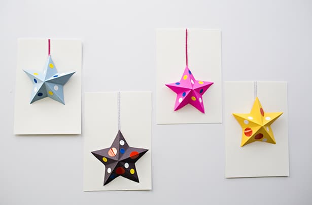 how to make 3d paper origami stars  paper stars / art and craft / easy  craft ideas / 3d paper stars 