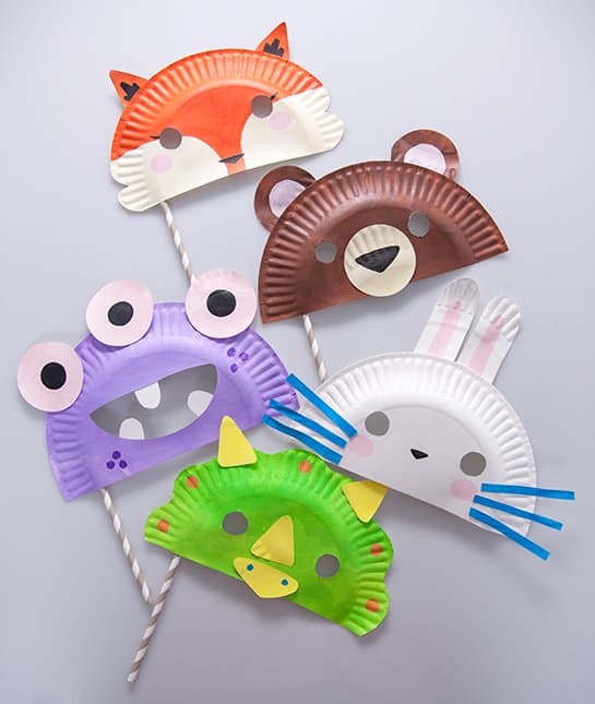 (12) Foam Animal Masks Party Favors