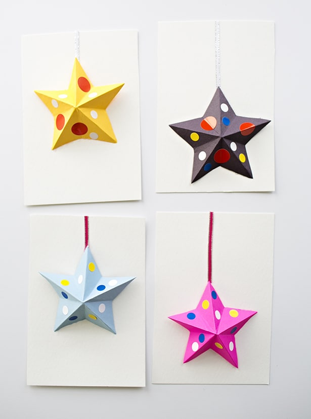 how to make 3d paper origami stars  paper stars / art and craft / easy  craft ideas / 3d paper stars 