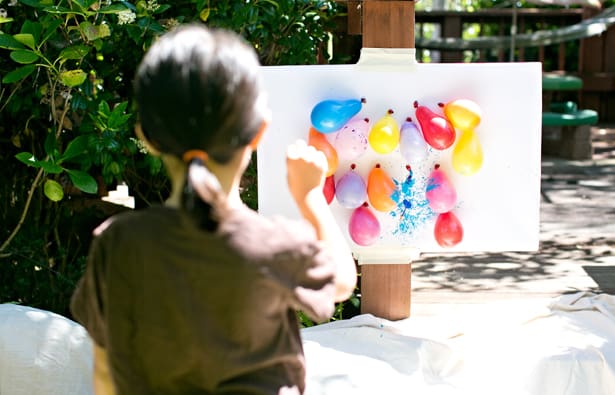 balloon dart painting