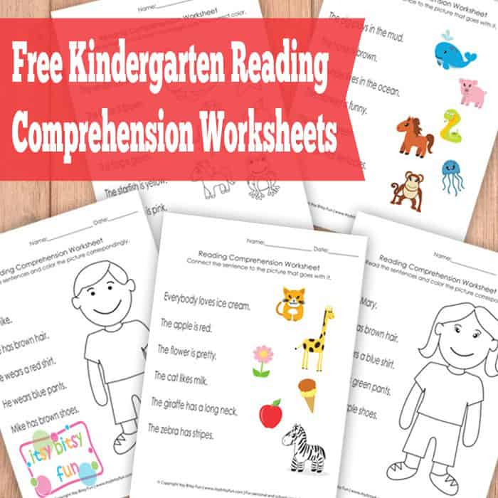 FREE PRINTABLE KINDERGARTEN READING WORKSHEETS