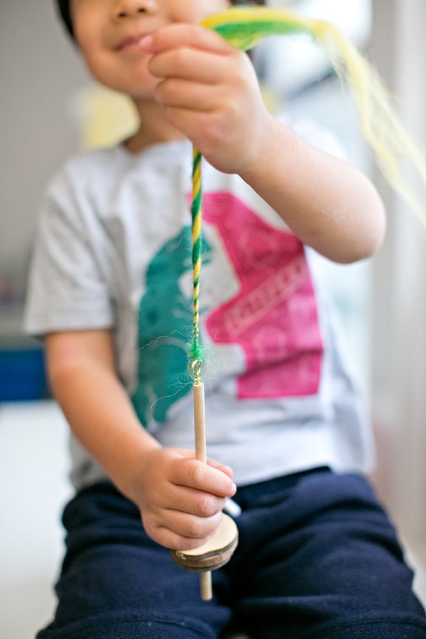 MAKE A MINI DROP SPINDLE FOR KIDS