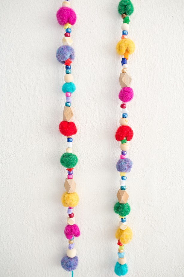 Kids Decoration Garland making Felt Balls beads 2 cm Jewelry making wool beads 