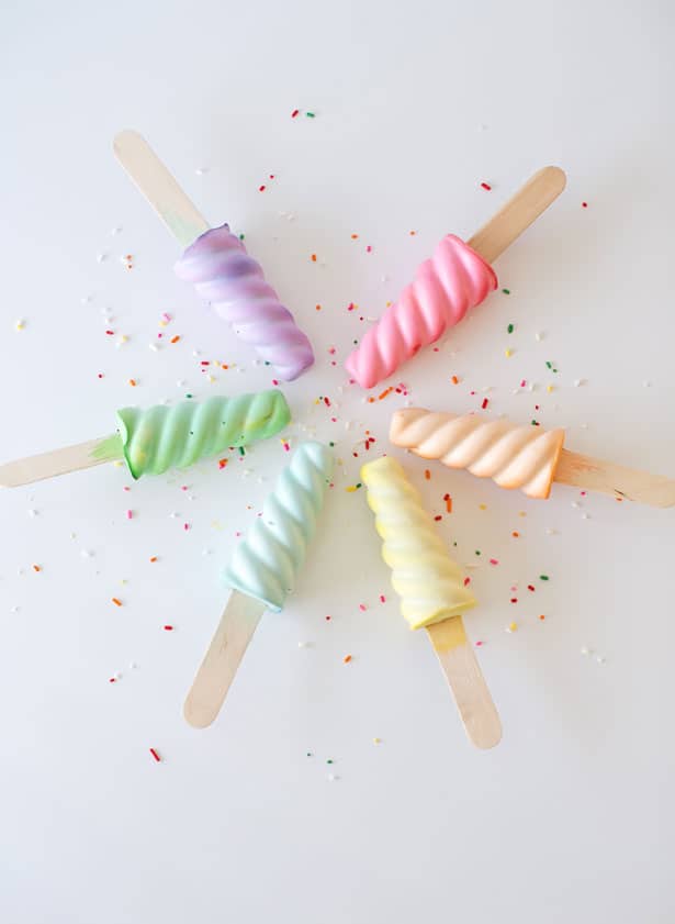 DIY Sidewalk Chalk Popsicles