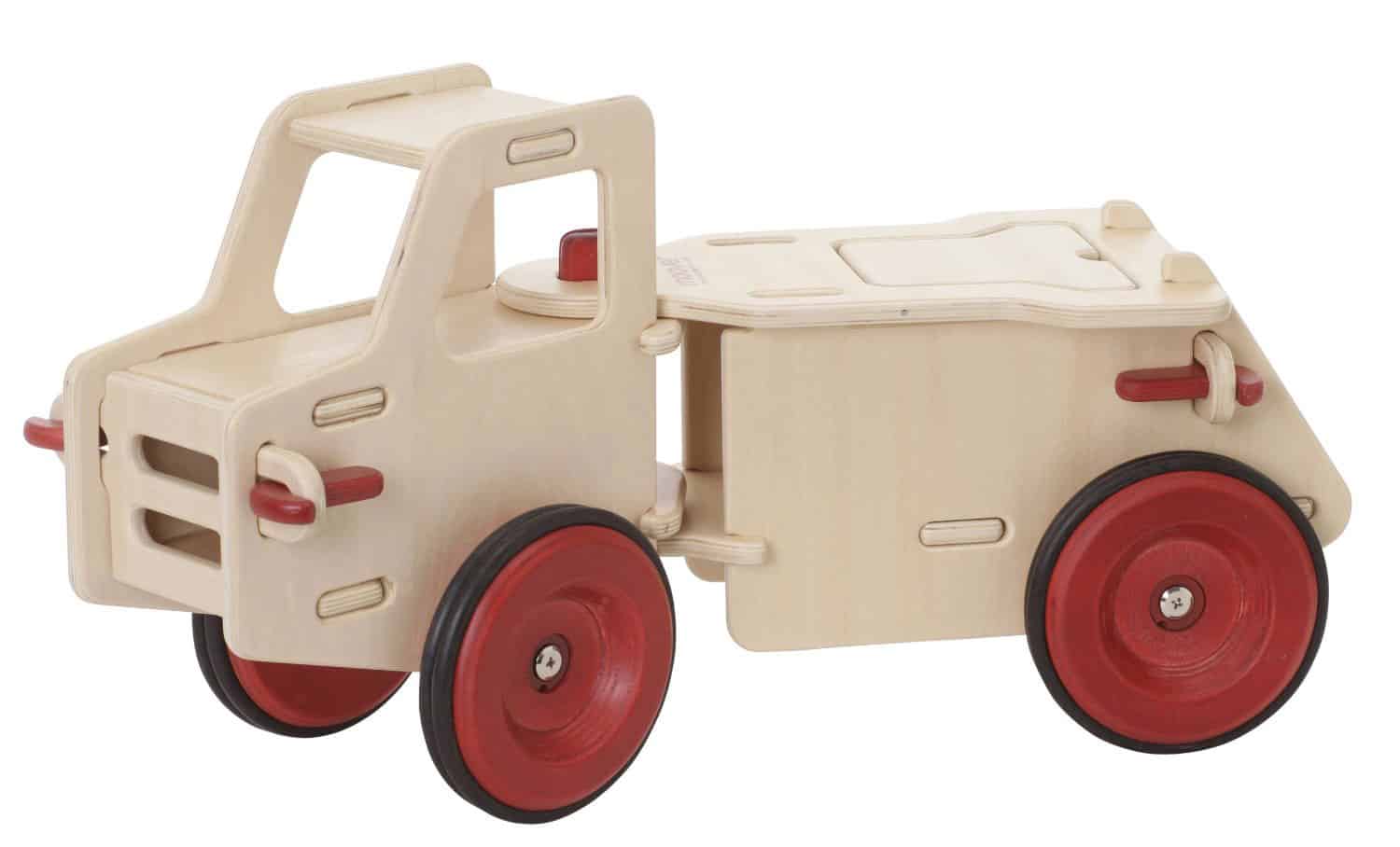 sit on toy trucks