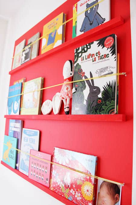 Diy book sales display shelf