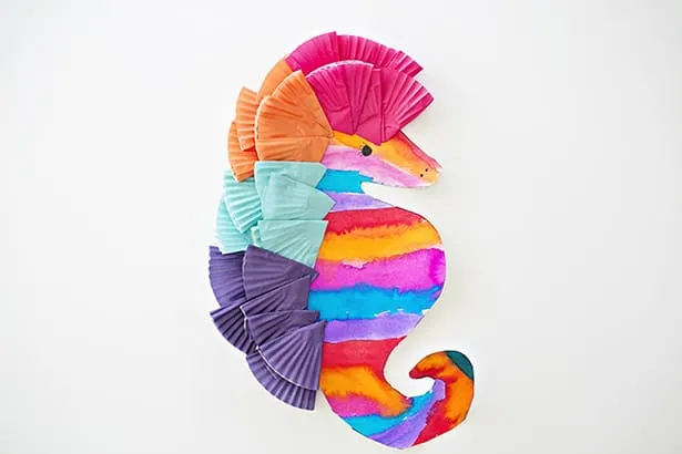 seahorse colorful