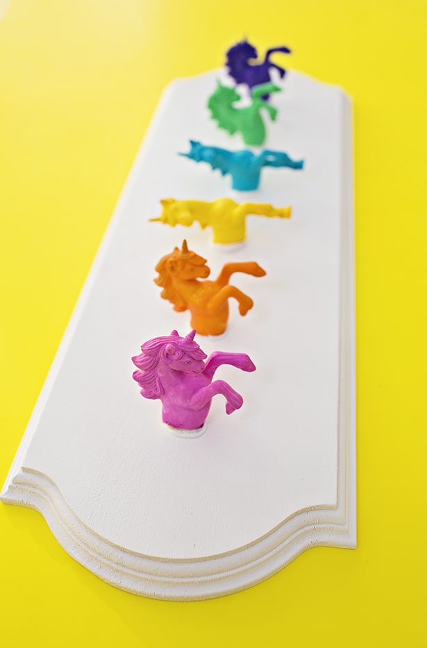 DIY Unicorn Wall Hooks