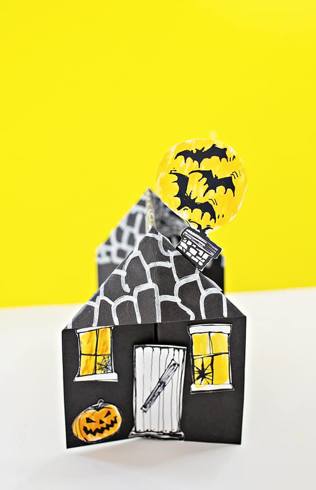 Printable 3D Haunted House Template