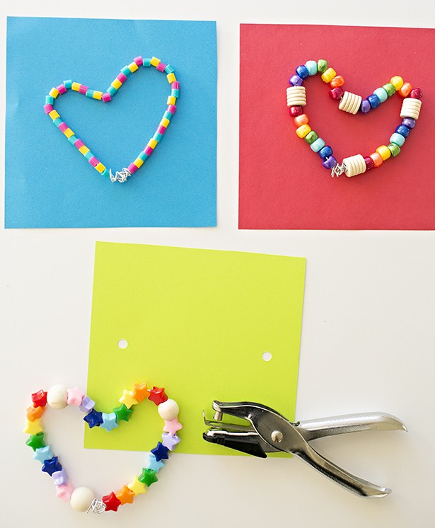 Bead Heart Wands - Valentine's Day Craft - No Time For Flash Cards