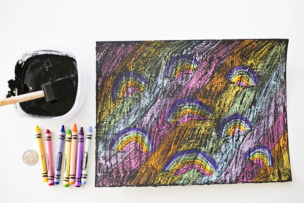 DIY RAINBOW SCRATCH ART FOR KIDS