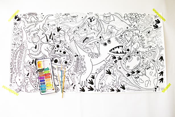 LARGE ILLUSTRATED COLORING POSTERS FOR KIDS FROM LITTLE SOUL Shop