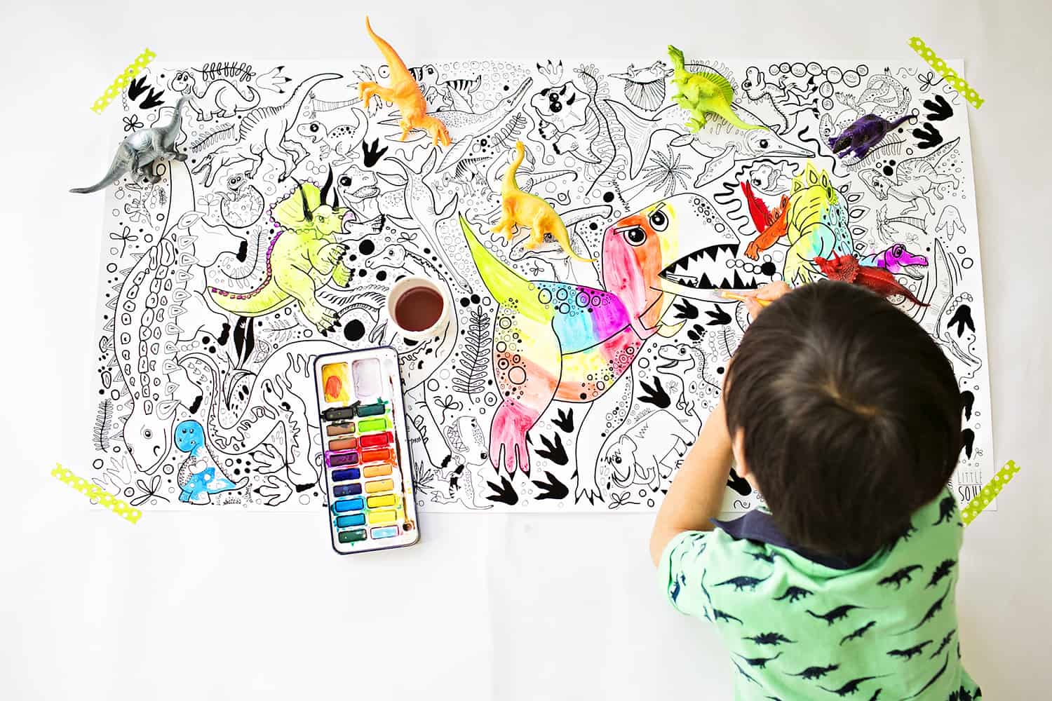 LARGE ILLUSTRATED COLORING POSTERS FOR KIDS FROM LITTLE SOUL Shop