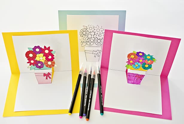 How To Make Pop Up Flower Cards With