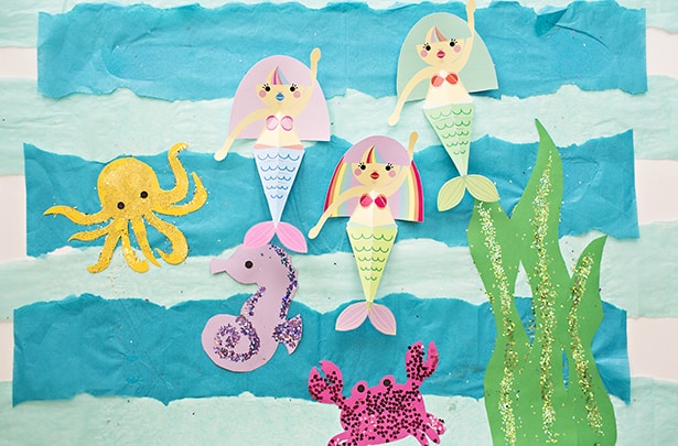 Mermaid Paper Crafts, Under the Sea