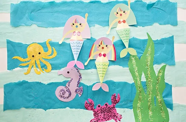 Easy DIY Paper Mermaid Craft - S&S Blog