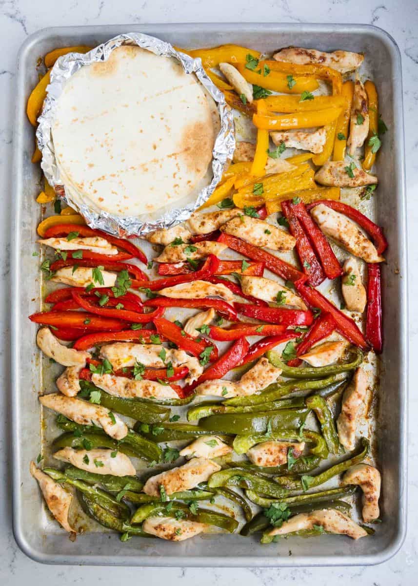 Sheet Pan Chicken Fajitas