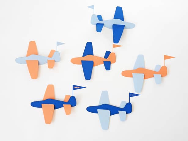 Paper shop plane toy