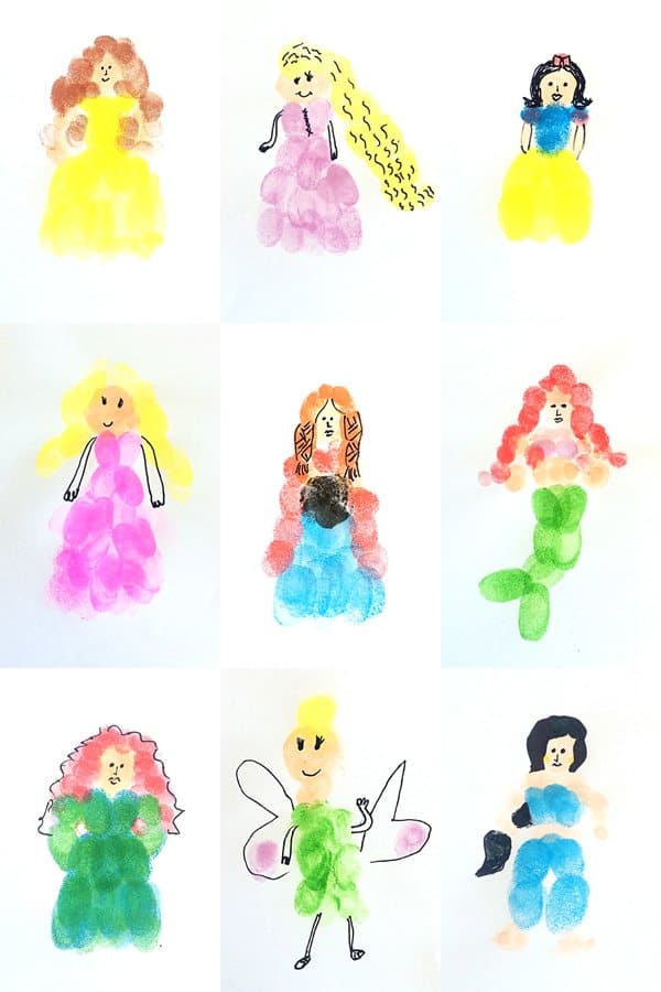 Sakura-food-recipe: Fingerprint Art Ideas