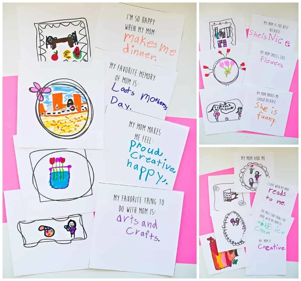 Have the kids make mom a Free Printable Mother's Day Book to show her all the ways she is special. 