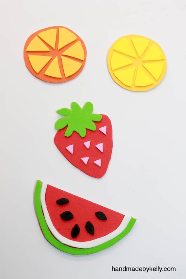 DIY SUMMER FRUIT MAGNETS