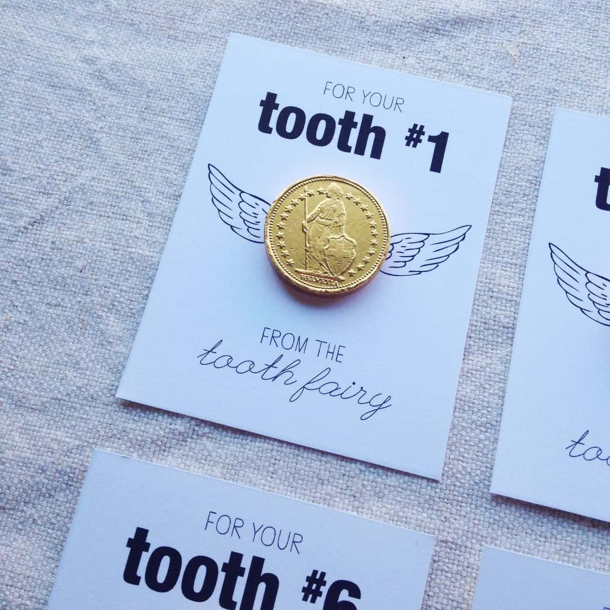GOLD COIN TOOTH FAIRY FREE PRINTABLE