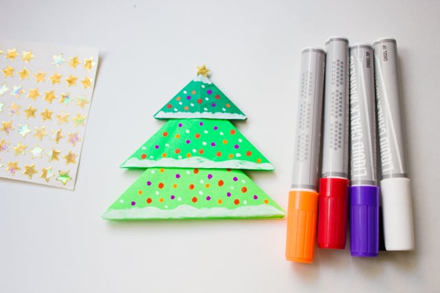 Diy Origami Christmas Tree Pop Up Card