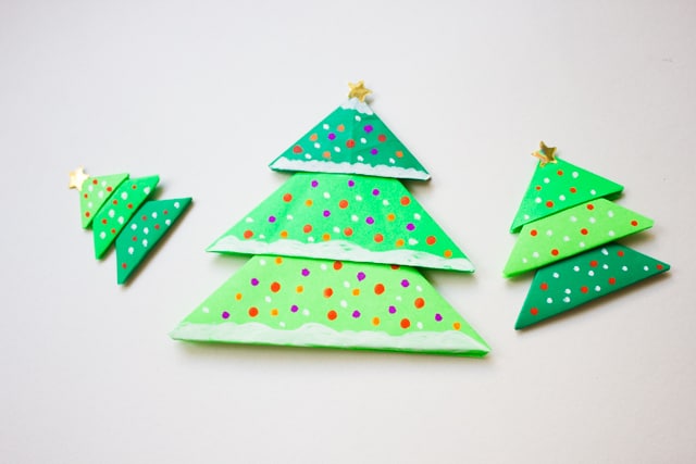 Diy Origami Christmas Tree Pop Up Card